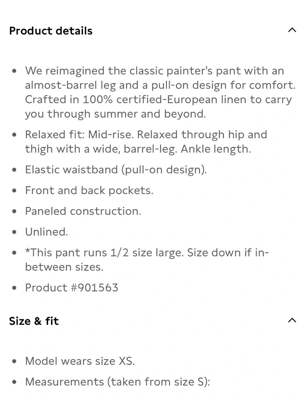 Banana Republic Mid-Rise Relaxed Painter Pull-On Pant in Linen